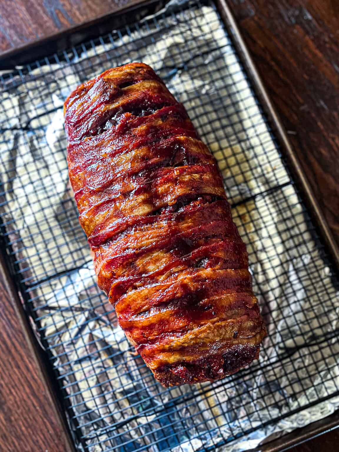 Best Traeger Smoked Meatloaf (Bacon-Wrapped) - Sip Bite Go