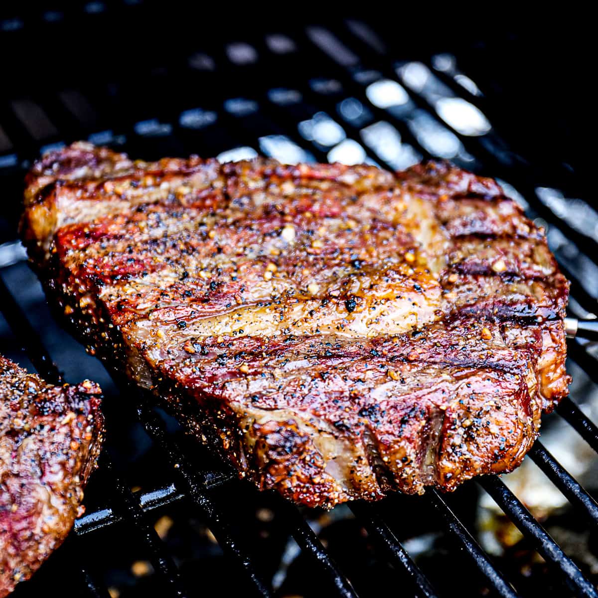 Smoked Ribeye Steaks on the Pellet Grill