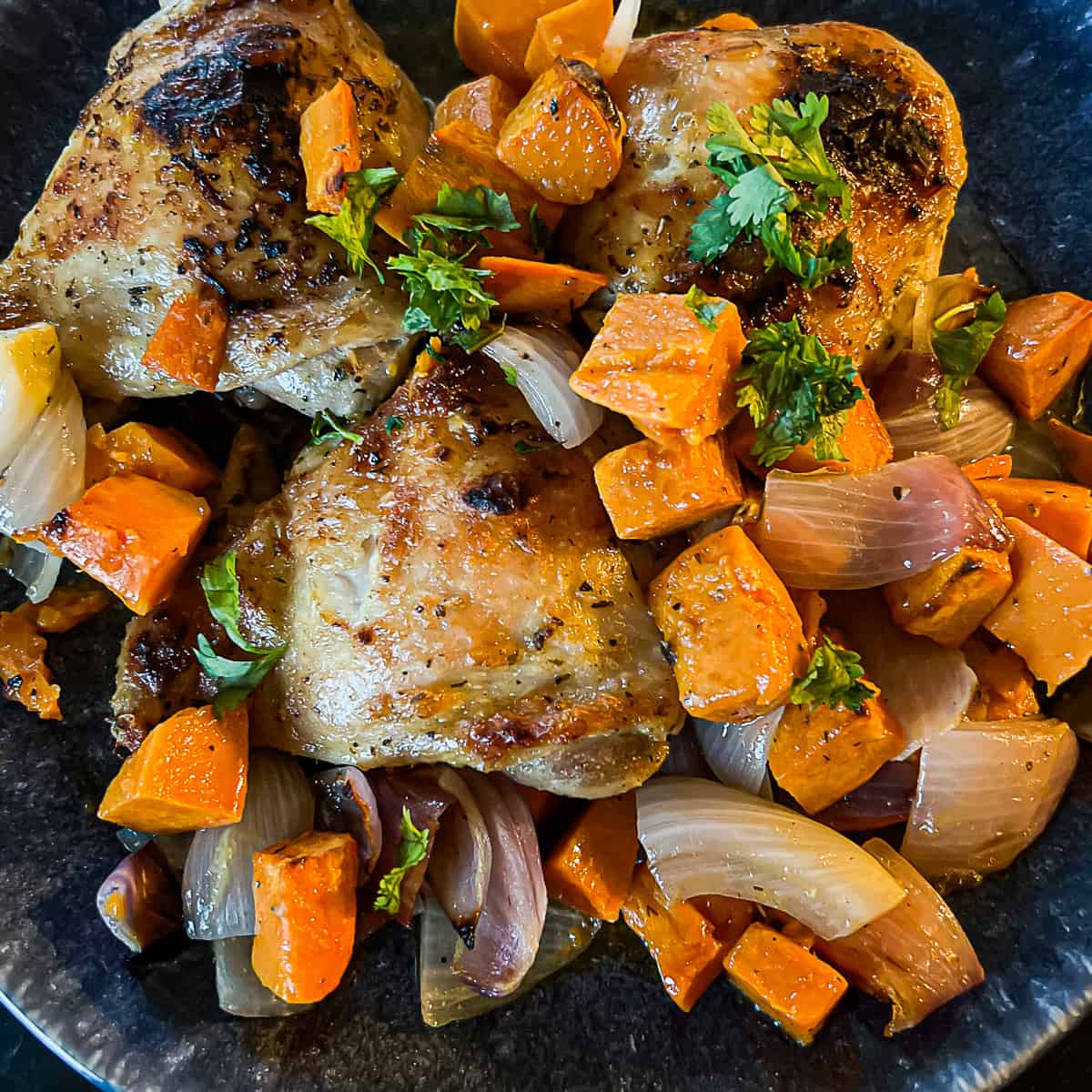 Sheet Pan Chicken Thighs Dinner