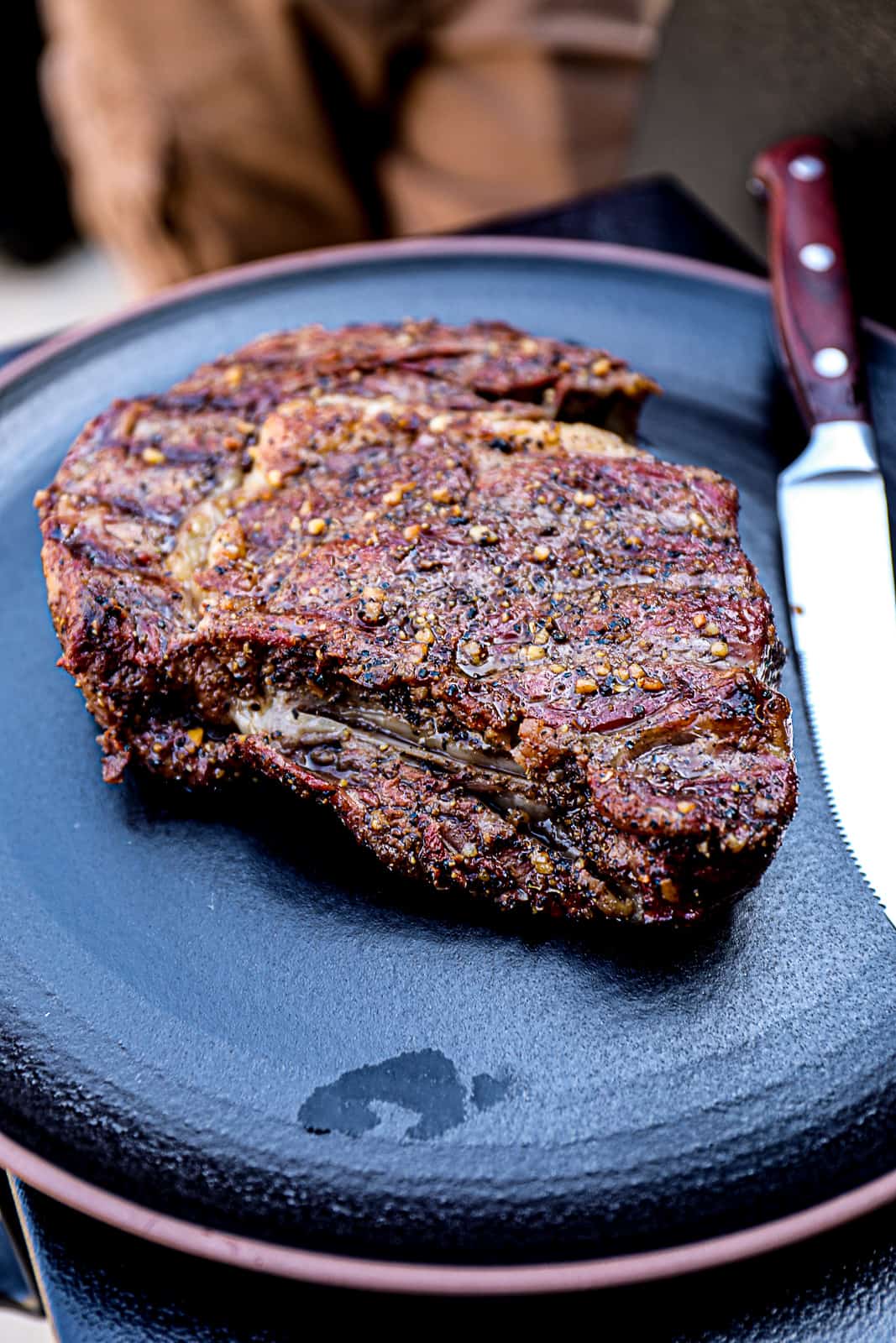 Smoked Boneless Ribeye Steak