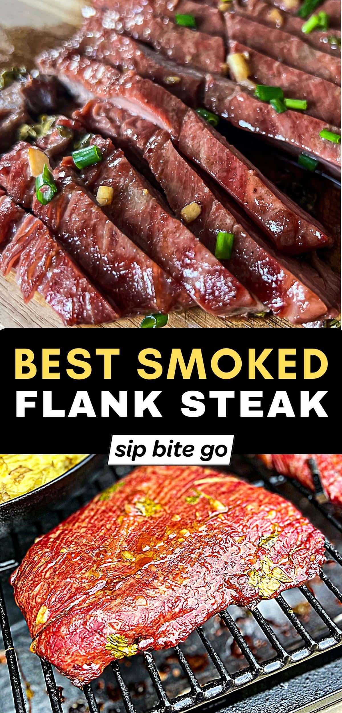 Best Traeger Smoked Flank Steak (SO Smoky) - Sip Bite Go