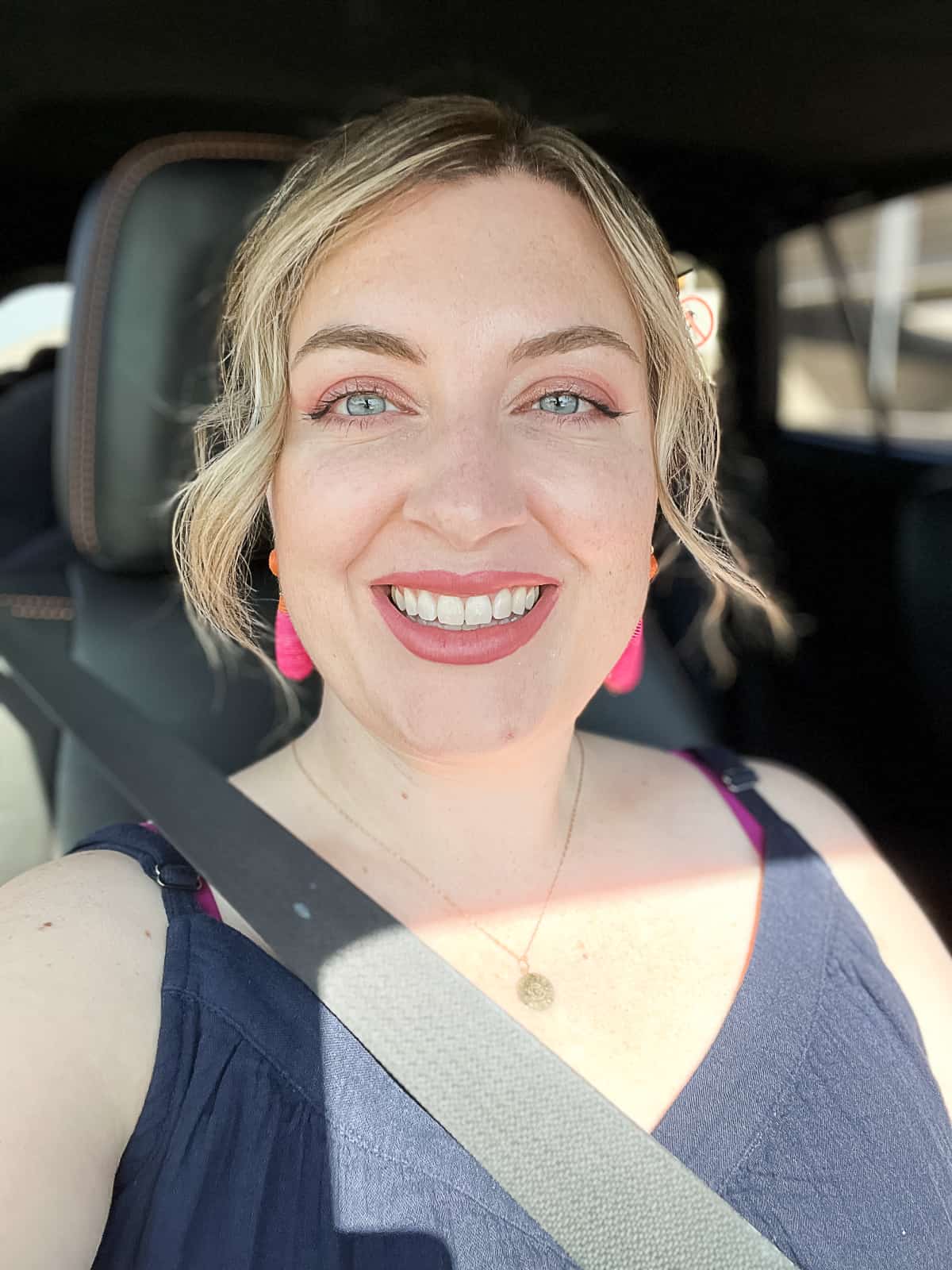 Food Blogger Jenna Passaro Driving to Restaurants To Review In Dallas Texas Area