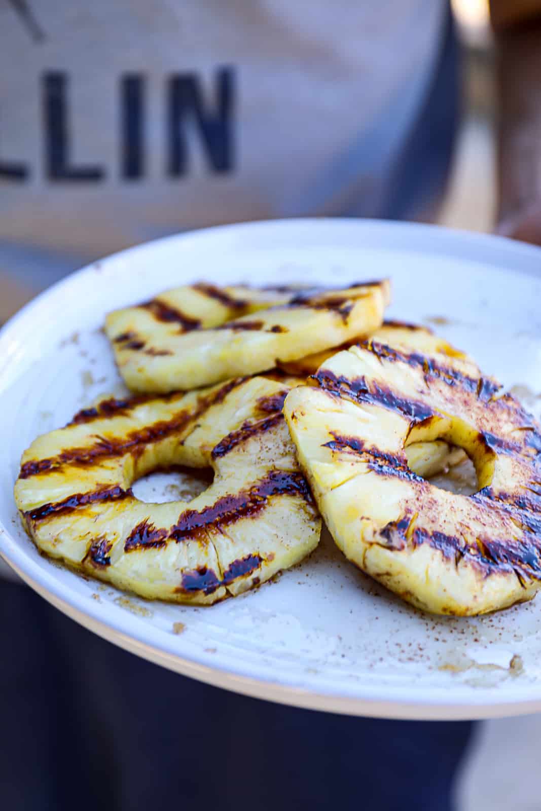 Grilled Sliced Pineapple Side Dish Recipe