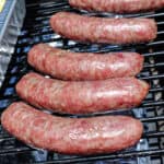 Traeger Smoked Brats on pellet grill