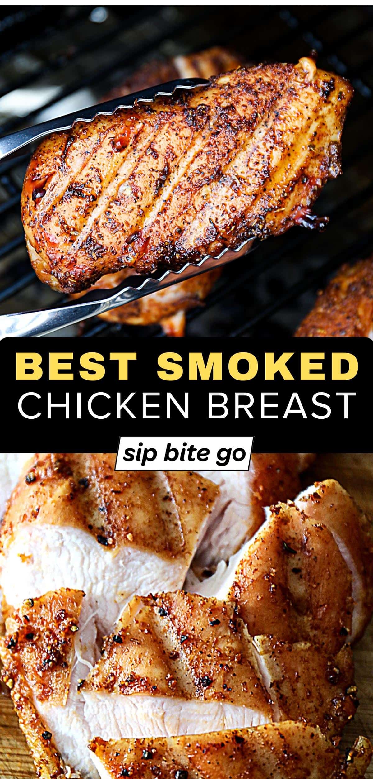 EPIC Traeger Smoked Chicken Breast (NO BRINE NEEDED) Sip Bite Go