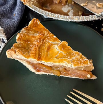 Slice Of Traeger Smoked Apple Pie Dessert Recipe