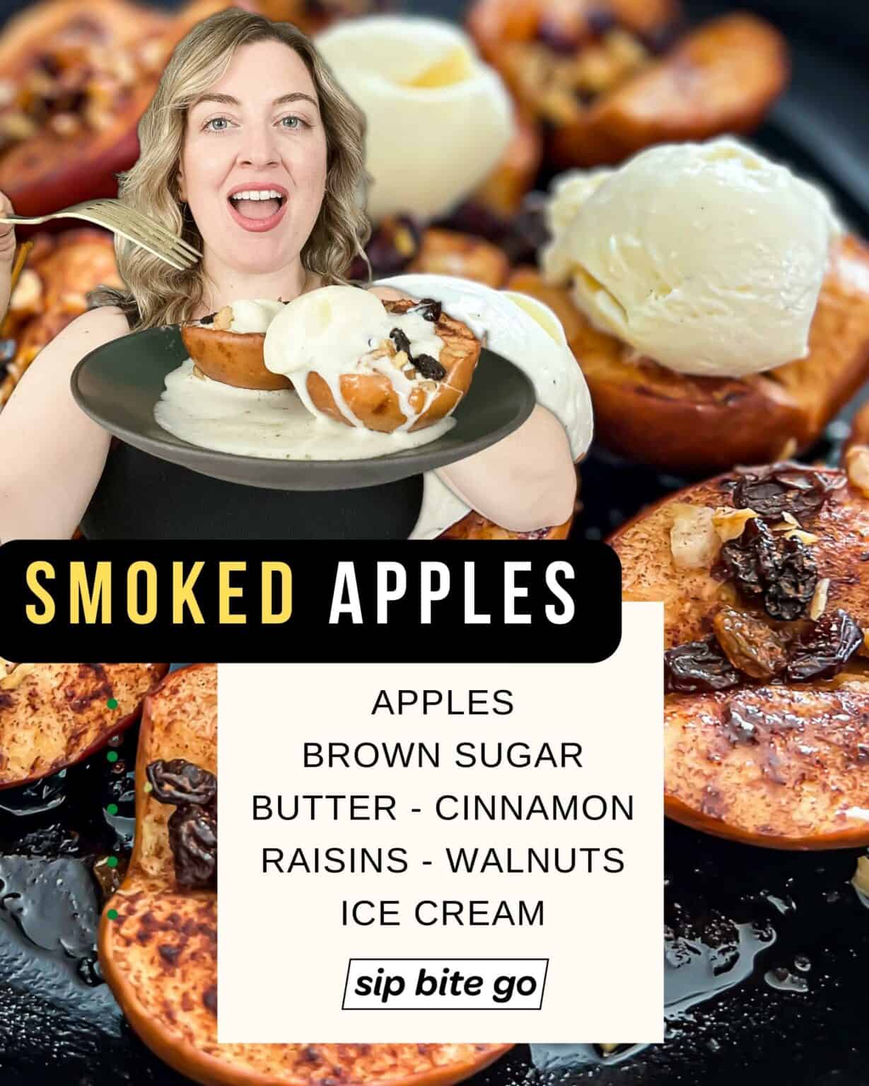 Traeger Smoked Apples (Easy Smoker Dessert Idea) Sip Bite Go