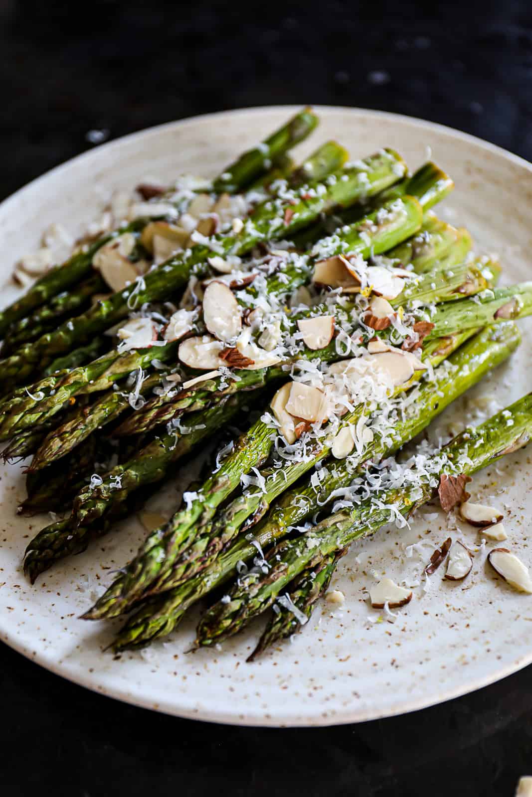 Parmesan Topped Smoked Asparagus Side Dish Recipe