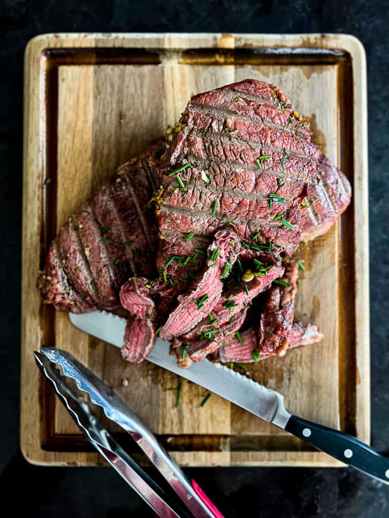 Easy Traeger Smoked Sirloin Steak (Top Beef) Sip Bite Go