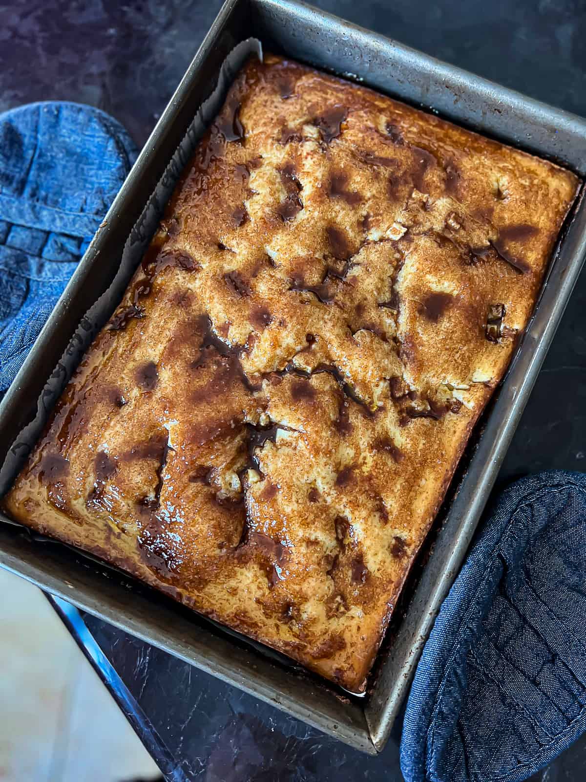 Smoked Cake Dessert Cooling In Baking Pan Sip Bite Go