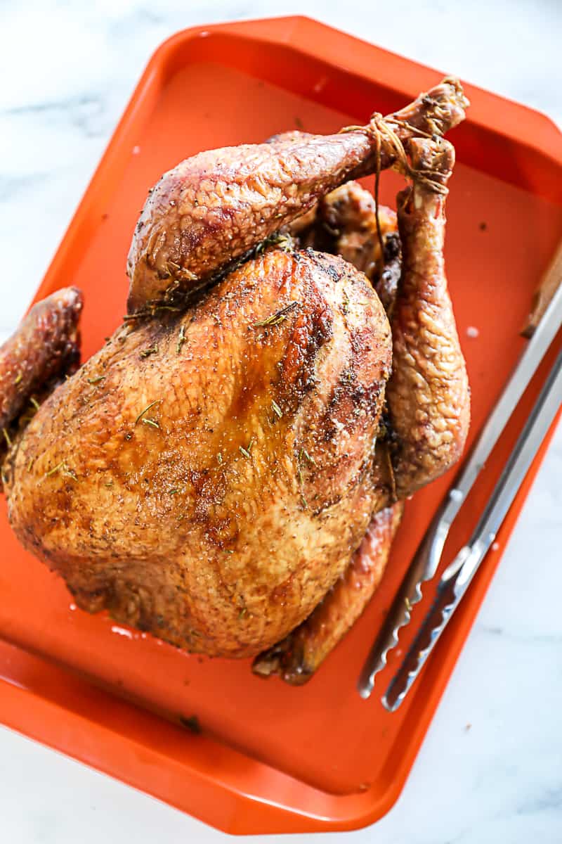 Smoked Whole Turkey Recipe Made With Traeger Turkey Pellets Blend