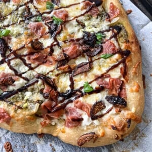 Gorgonzola Pizza with Jam Drizzle - EASY Pizza at Home!