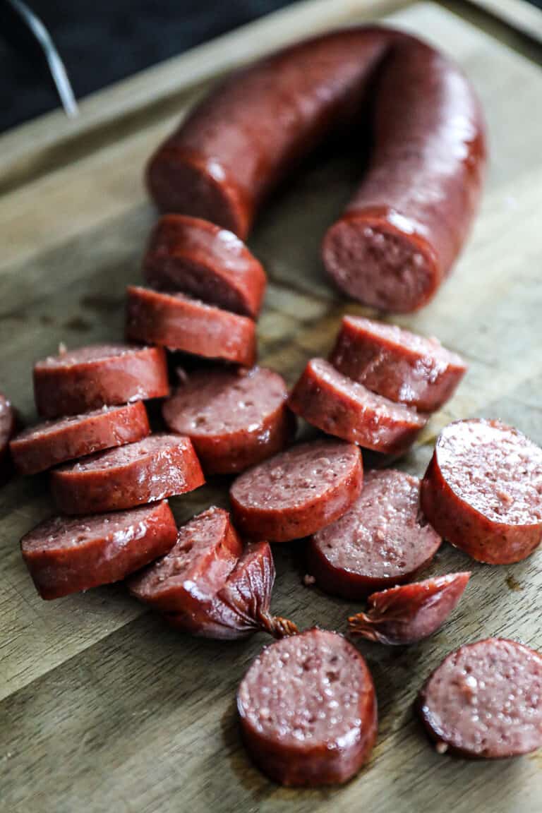 EASY Traeger Smoked Kielbasa Sausage Recipe - Sip Bite Go