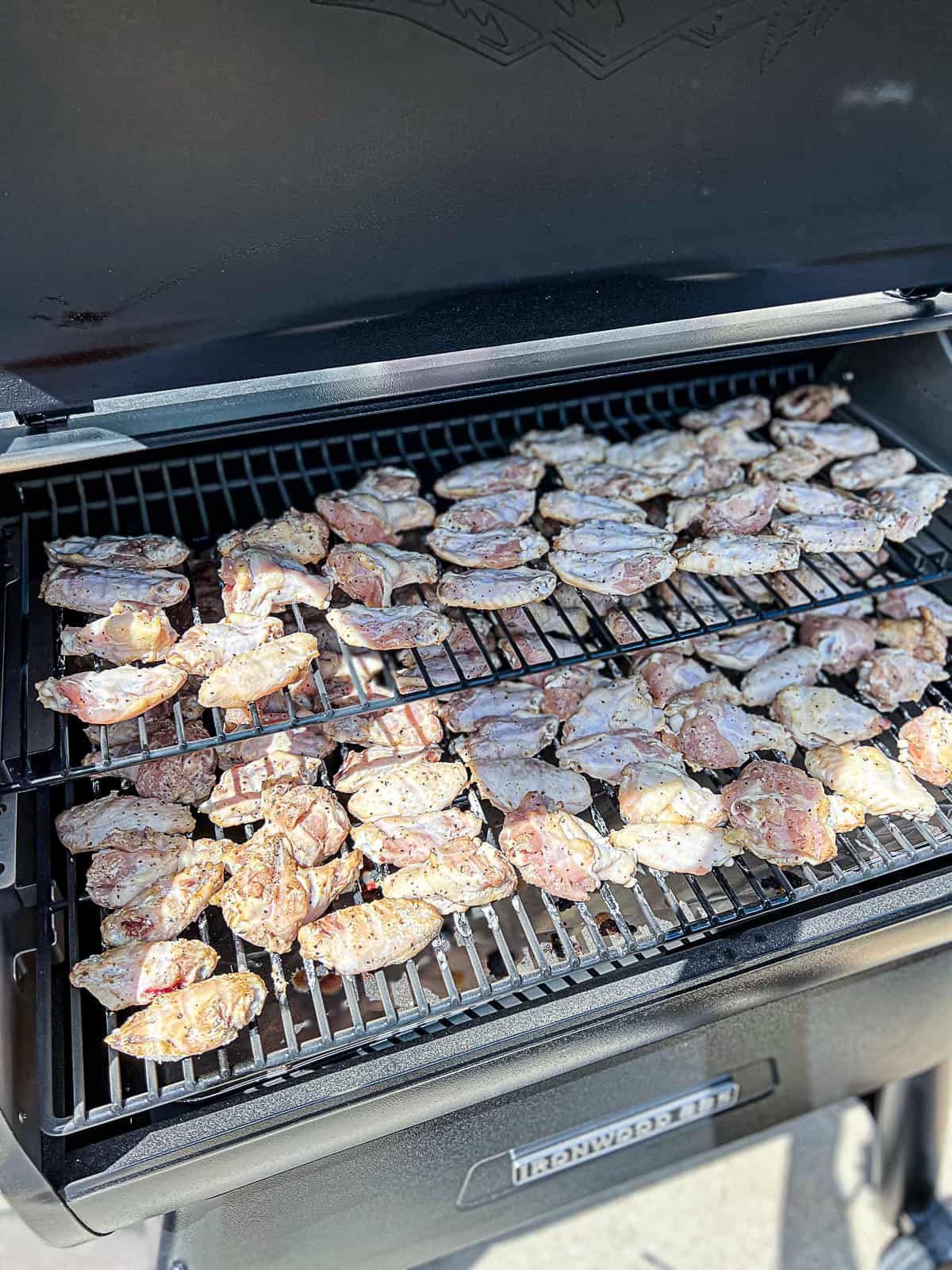 Smoking 3 LBs Chicken Wings For Taco Night BBQ Party In The Traeger Pellet Smoker