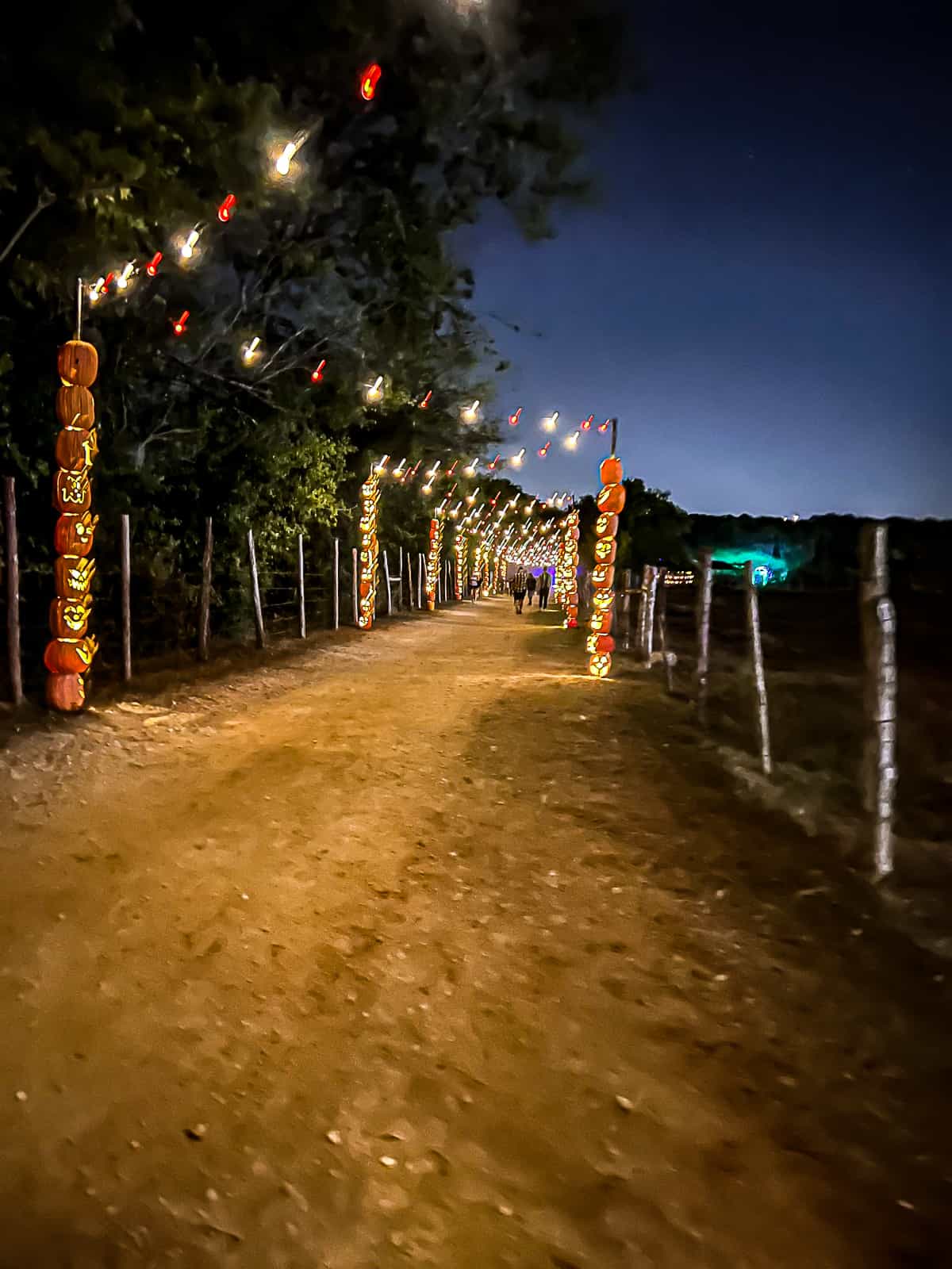 Entrance to Halloween Event at Pumpkin Nights Austin TX 