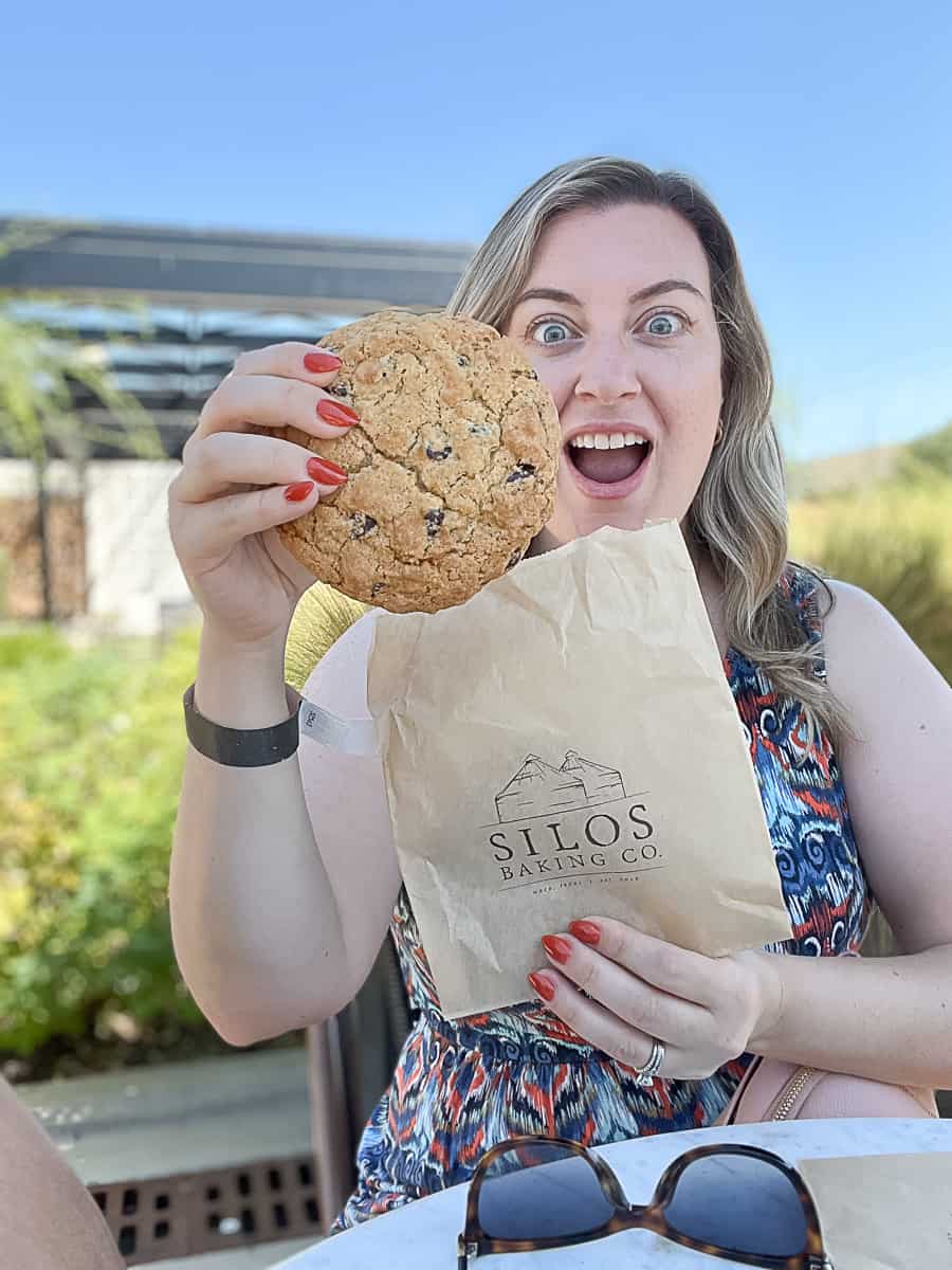 Giant Chocolate Chip Cookie From Magnolia Silos Baking Co in Waco Texas