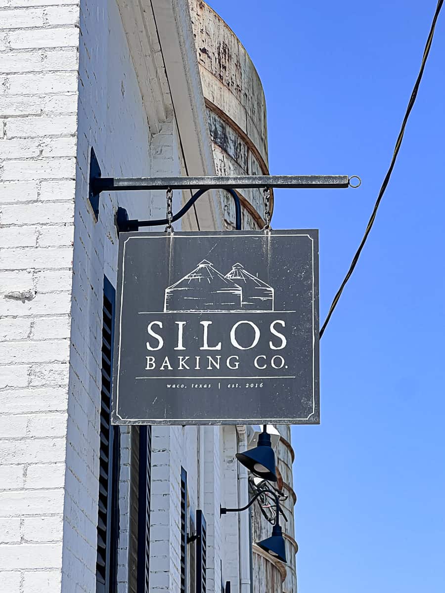 Silos Baking Co sign at Magnolia Market in Waco TX