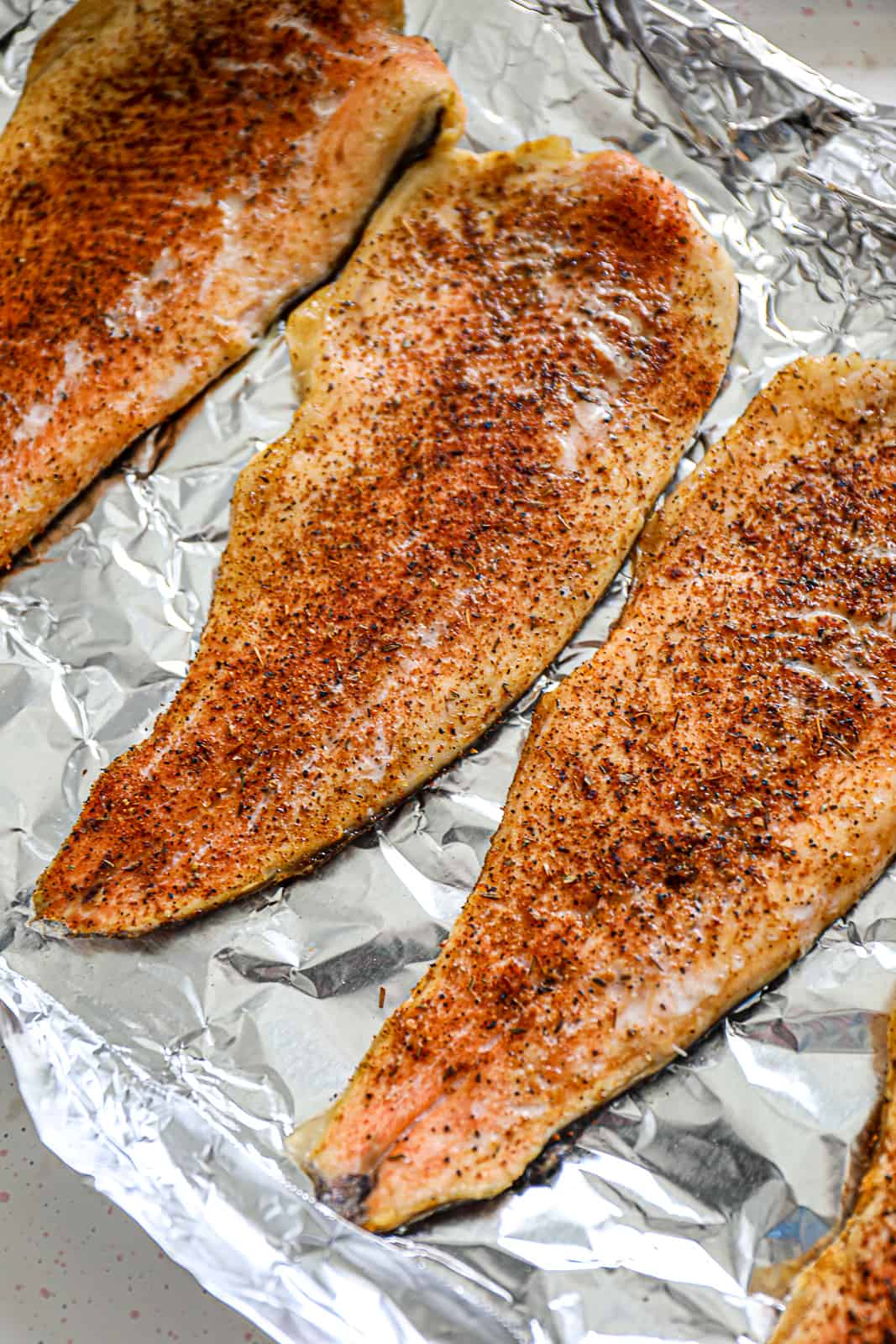 Traeger Smoked Trout Filets with Blackening Seasoning Sip Bite Go
