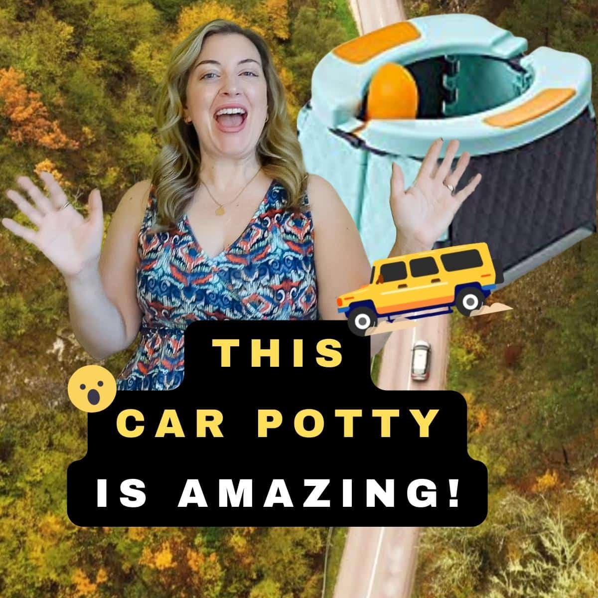 Portable potty for the hot sale car