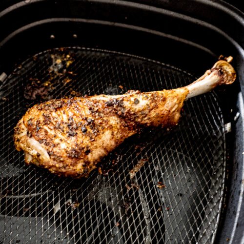 Air Fryer Turkey Legs (BBQ Disney Copycat Recipe) - Sip Bite Go