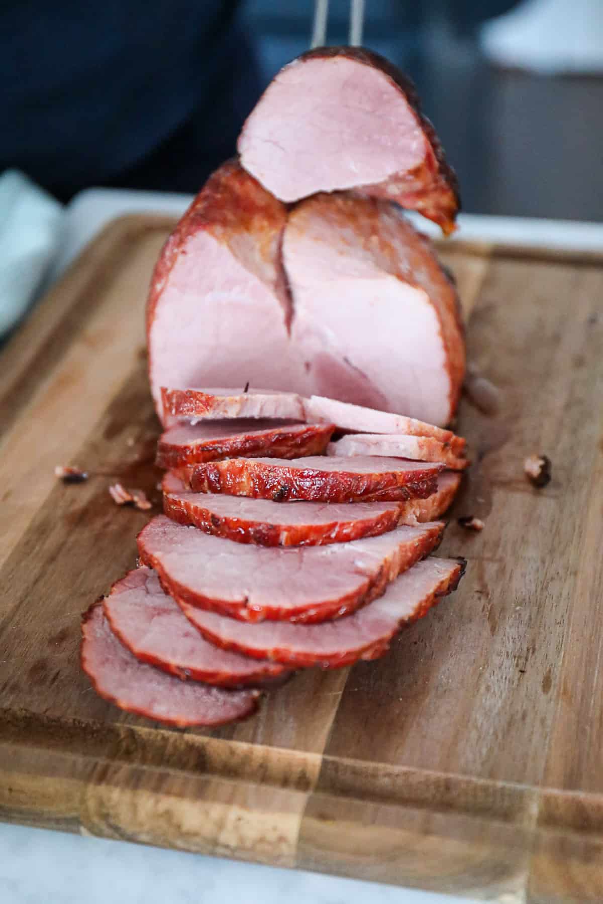 Sliced Ham Traeger Smoked Main Dish for Thanksgiving