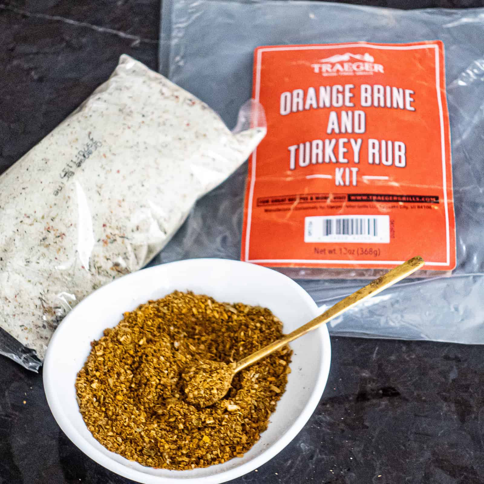 Traeger orange brine and turkey rub kit