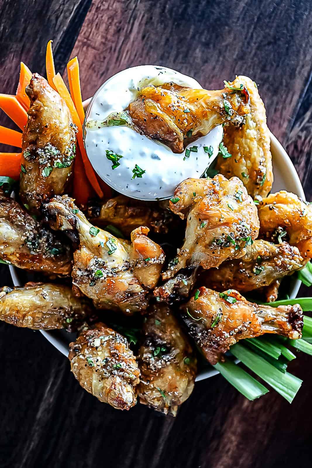 Lemon Pepper Chicken Wings Recipe Appetizer Platter