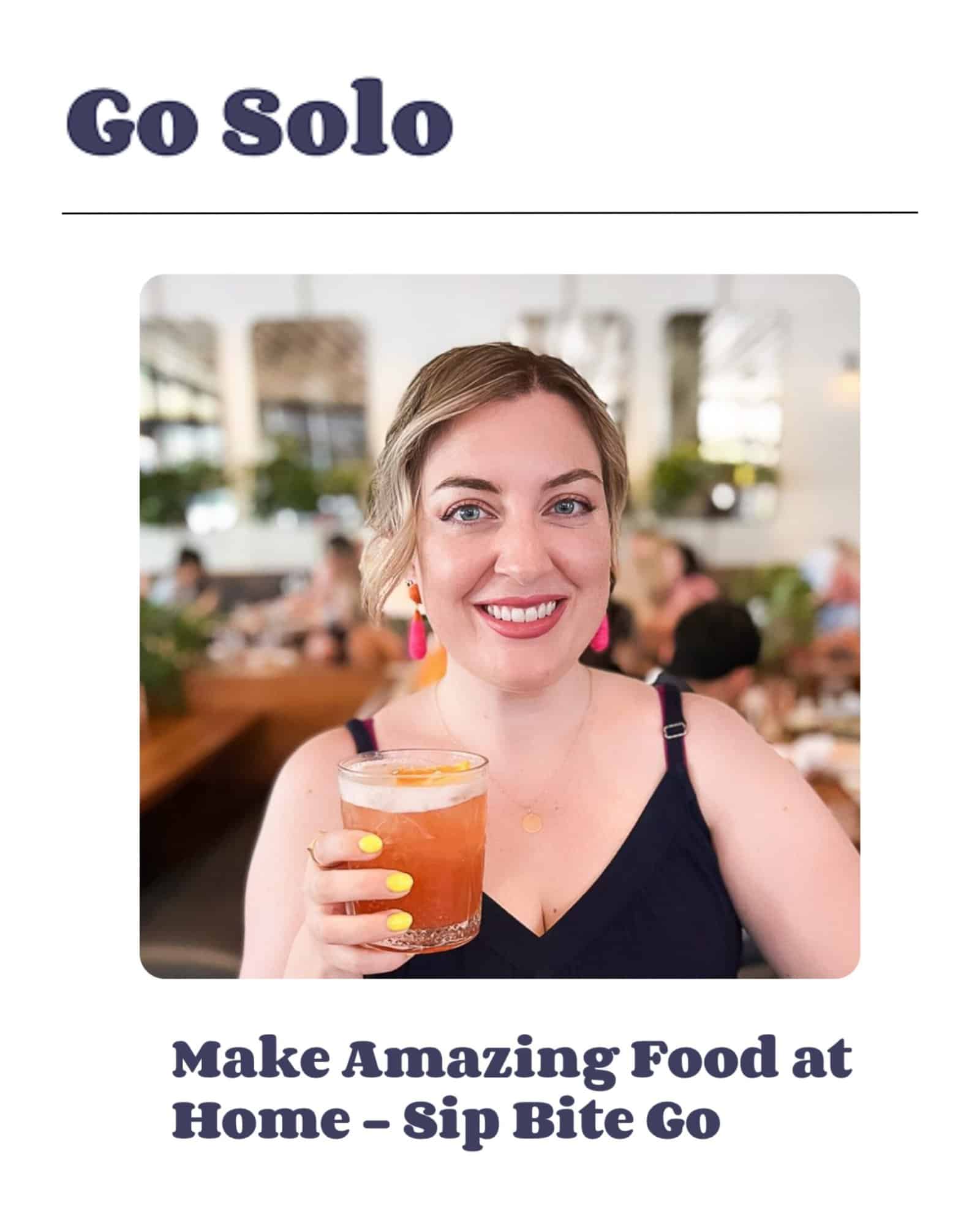 Go Solo entrepreneur Sip Bite Go press features with Jenna Passaro