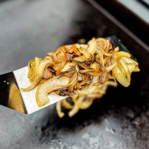 Griddled Onions Recipe - Traeger Flatrock or Blackstone Grill