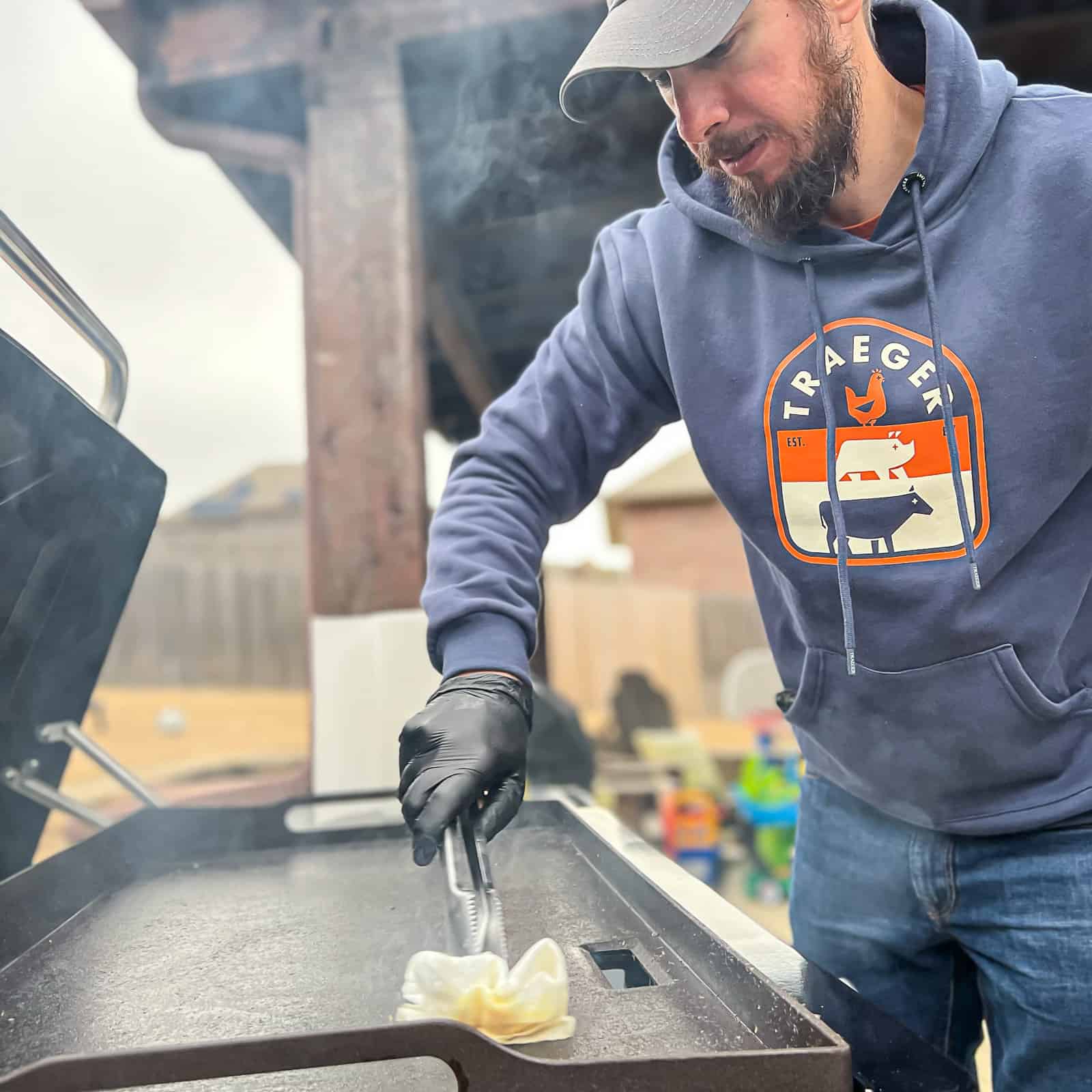 First Time Seasoning Traeger Flatrock Griddle Grill - Sip Bite Go