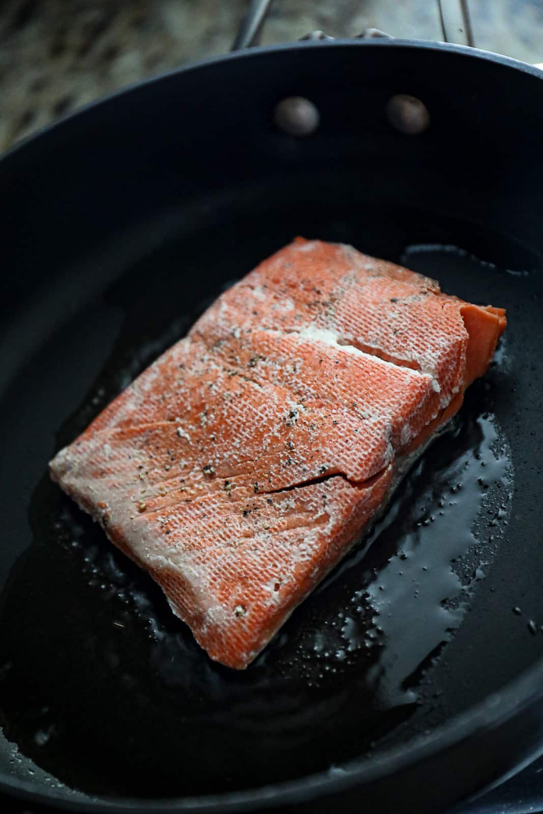 Searing Sous Vide Salmon after cooking