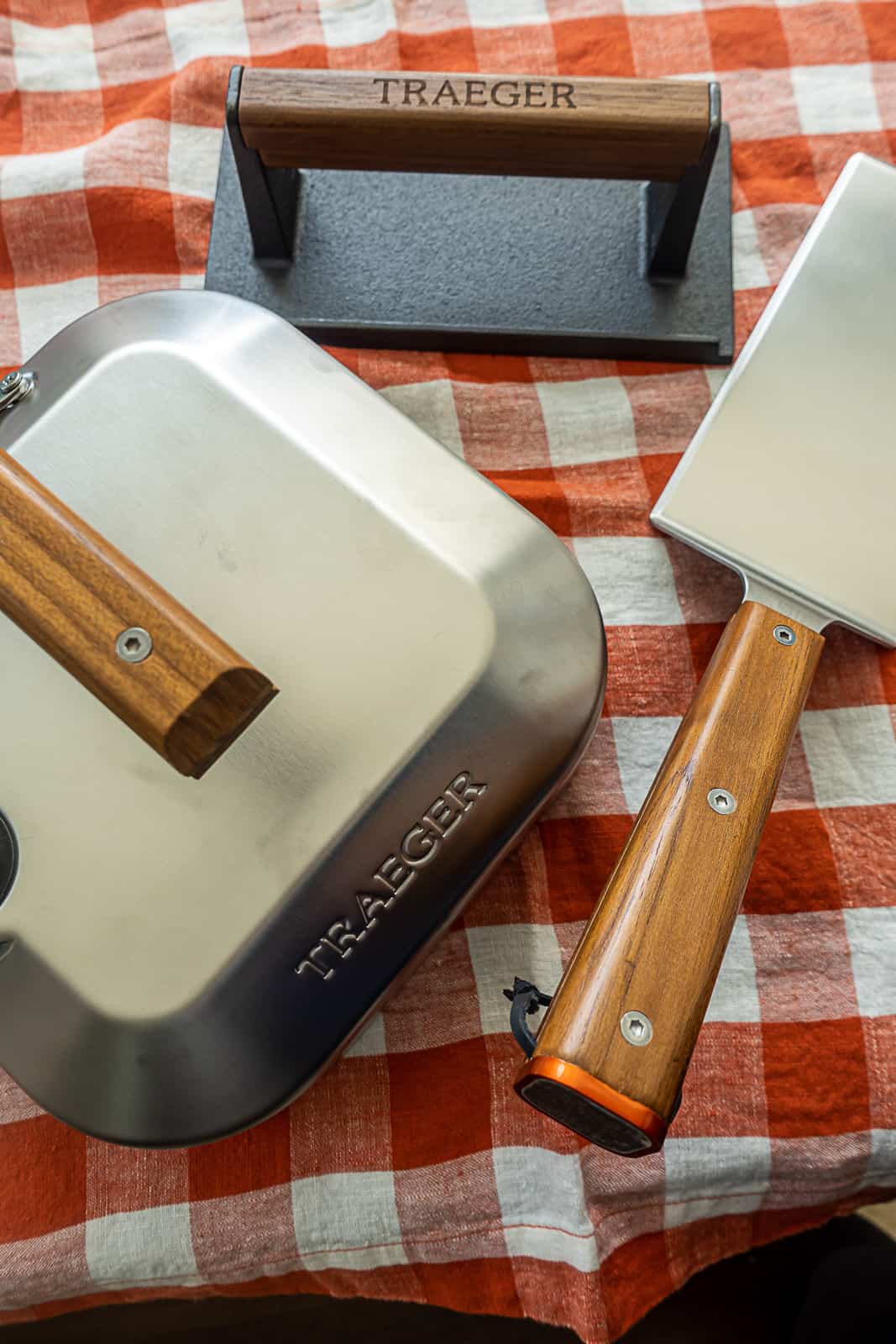 Tools for Griddle Cooking Smash Burgers from the Traeger Flatrock Smash Burger Kit