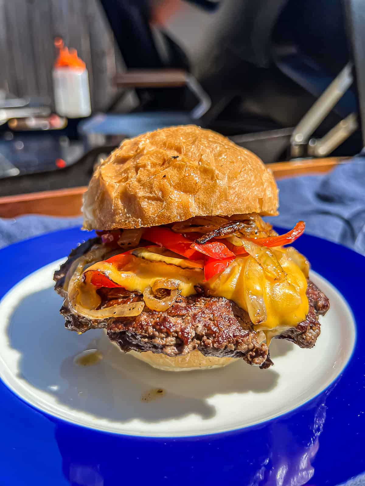 Traeger Smashed Burger on Flatrock Griddle