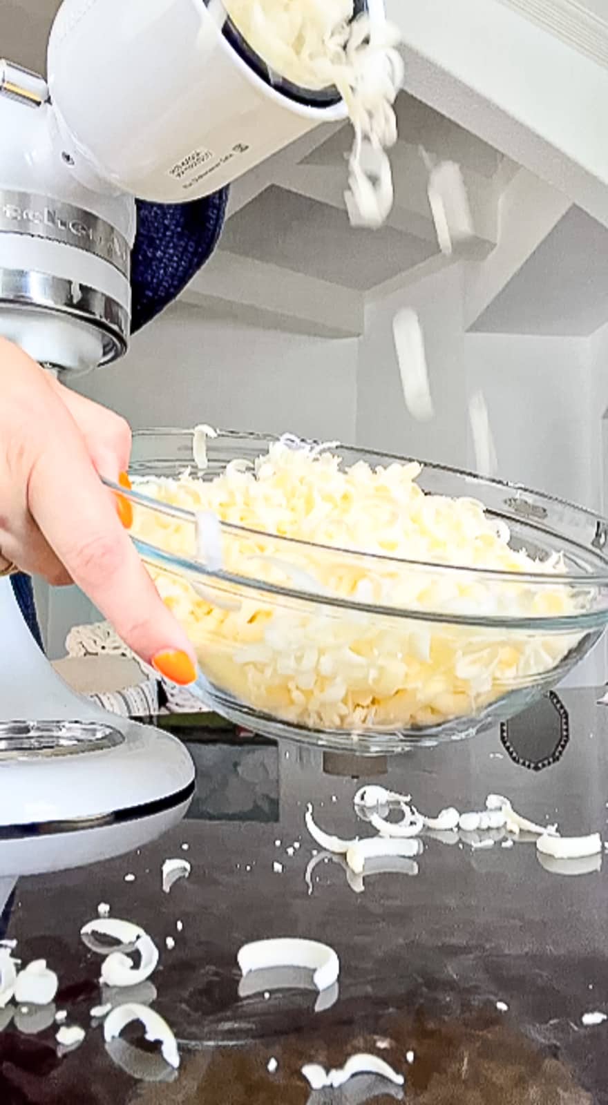 KitchenAid Fresh Prep Slicer Shredder Attachment shredding cheese