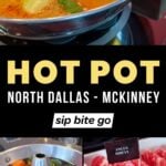 Tabu Shabu McKinney Restaurant with Hot Pot in North Dallas with text overlay Sip Bite Go.jpeg