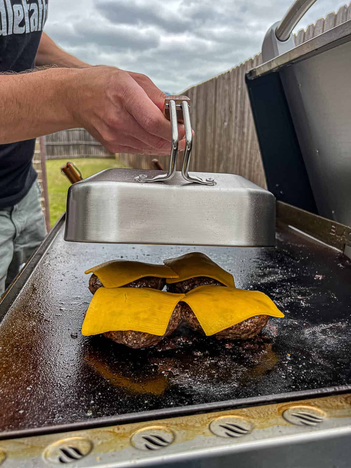 Griddled Blackstone Burgers Recipe - Sip Bite Go