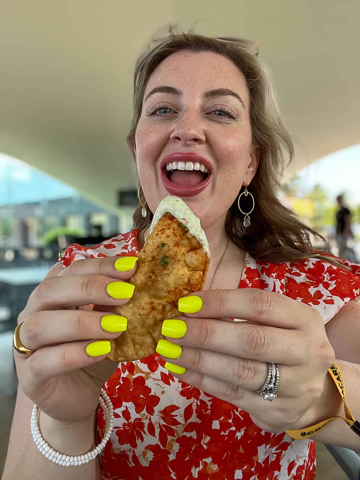 Beef Empanada from El Cuchifrito Comido de Barrio in the Casa Bacardi Pavilion