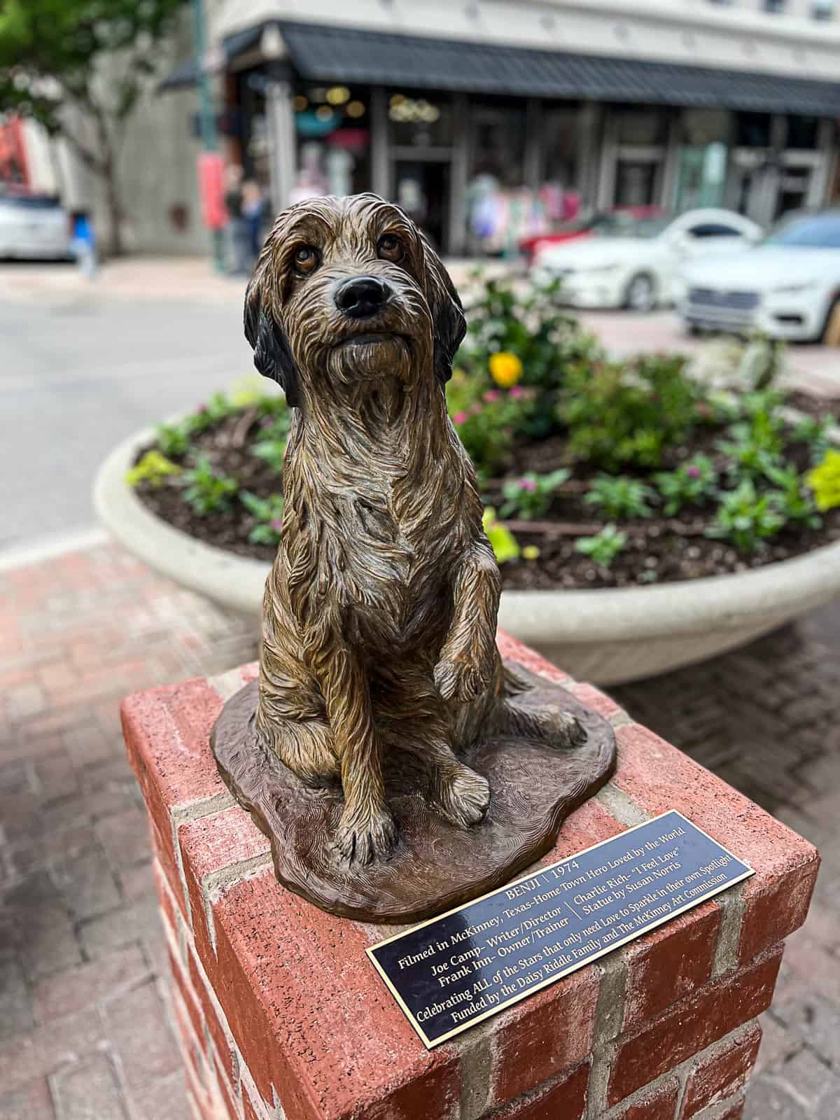 Benji Statue in Historic Downtown McKinney