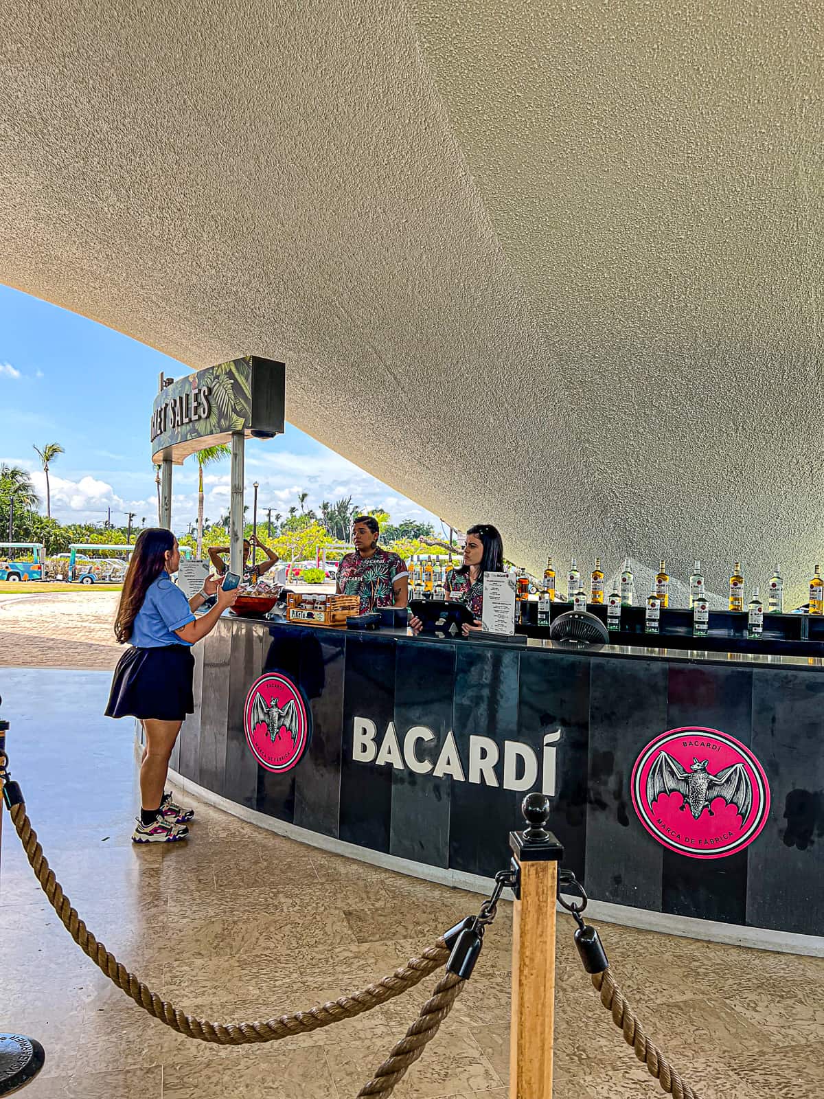 Casa Bacardi Pavilion Bar and Experience Tour Group Check In