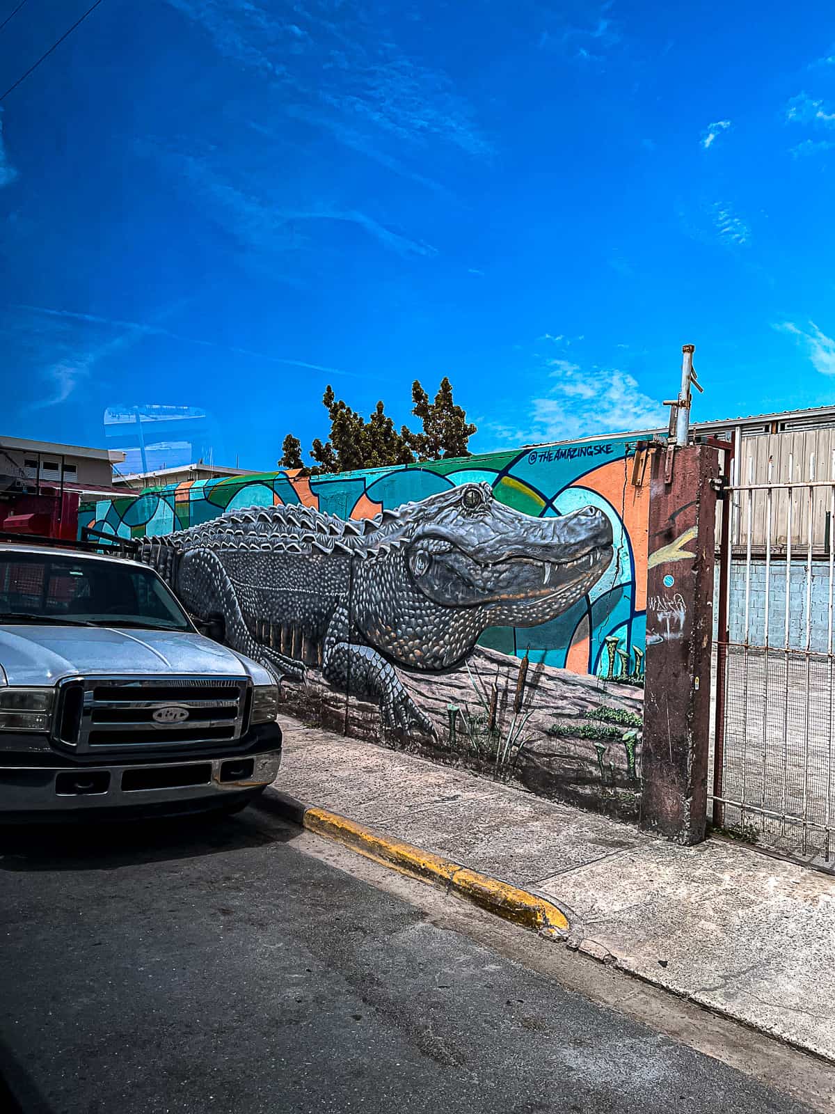 Crocodile Mural in Santurce San Juan