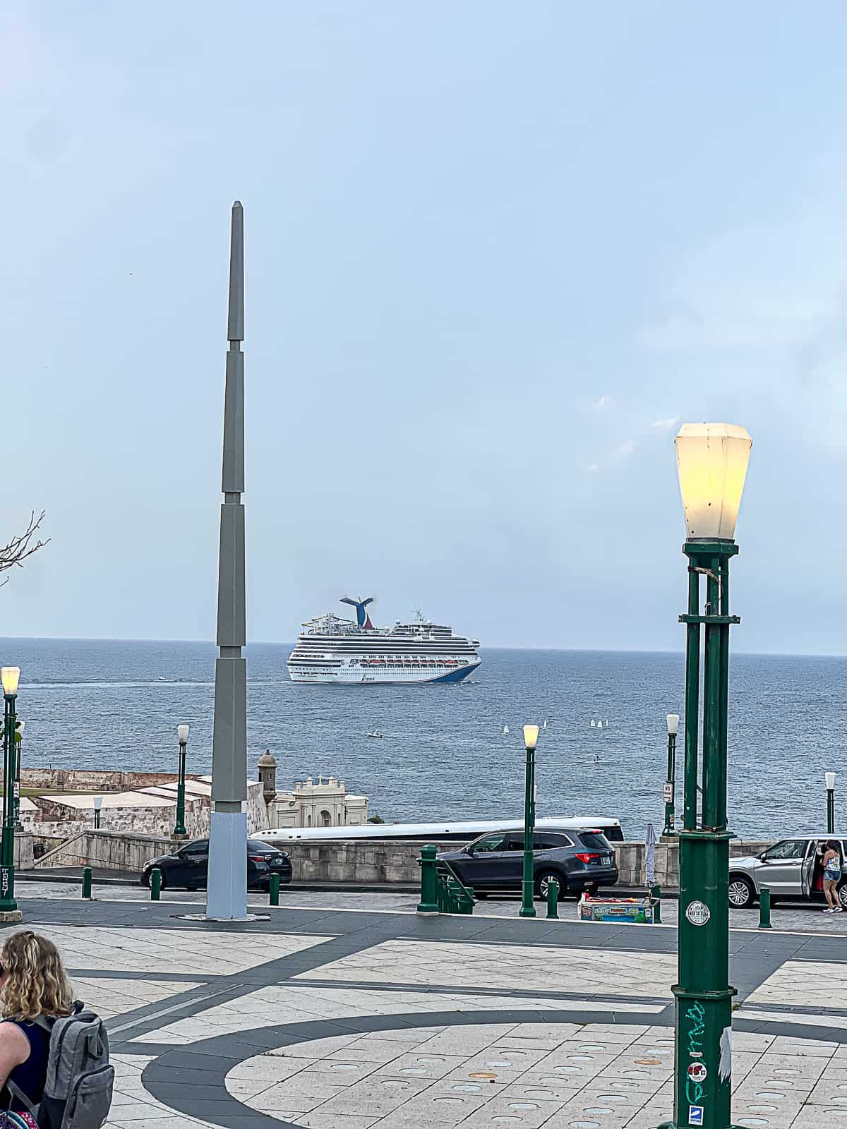 Cruise ship leaving from San Juan Puerto Rico Port