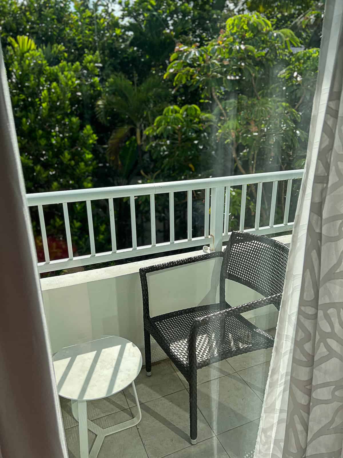Garden View Balcony from Caribe Hilton Junior Suite Room