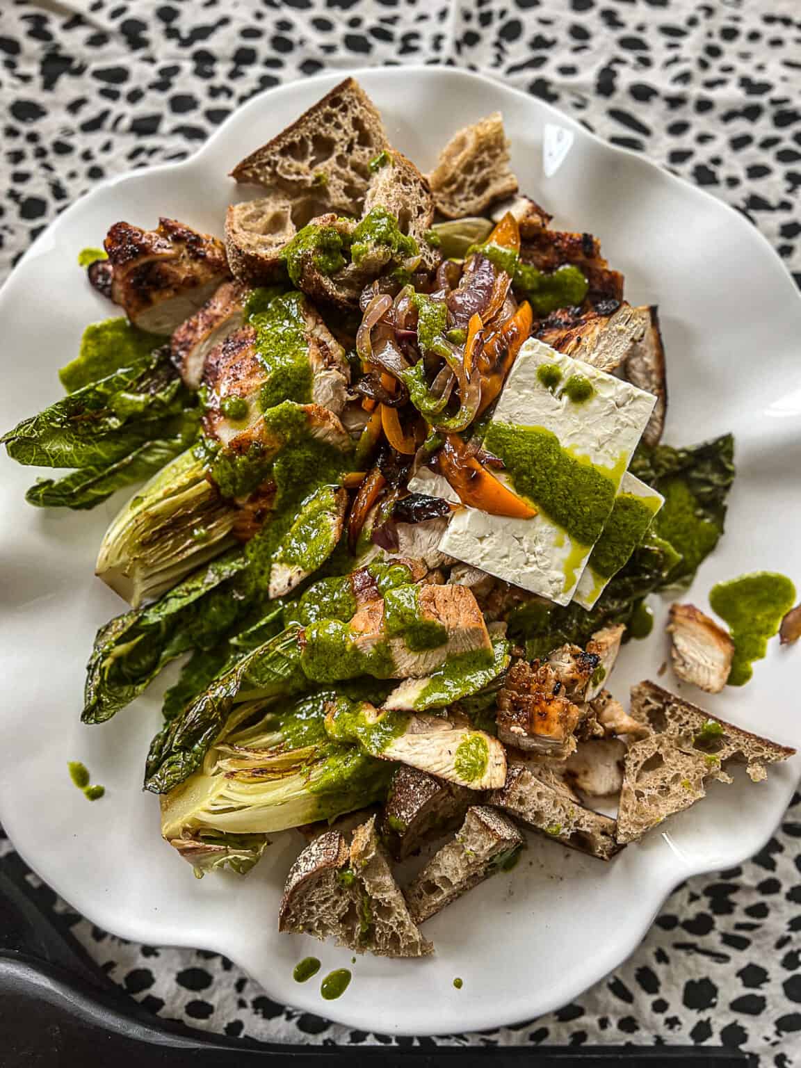 Griddle Grilled Romaine Lettuce (Traeger Flatrock) Sip Bite Go