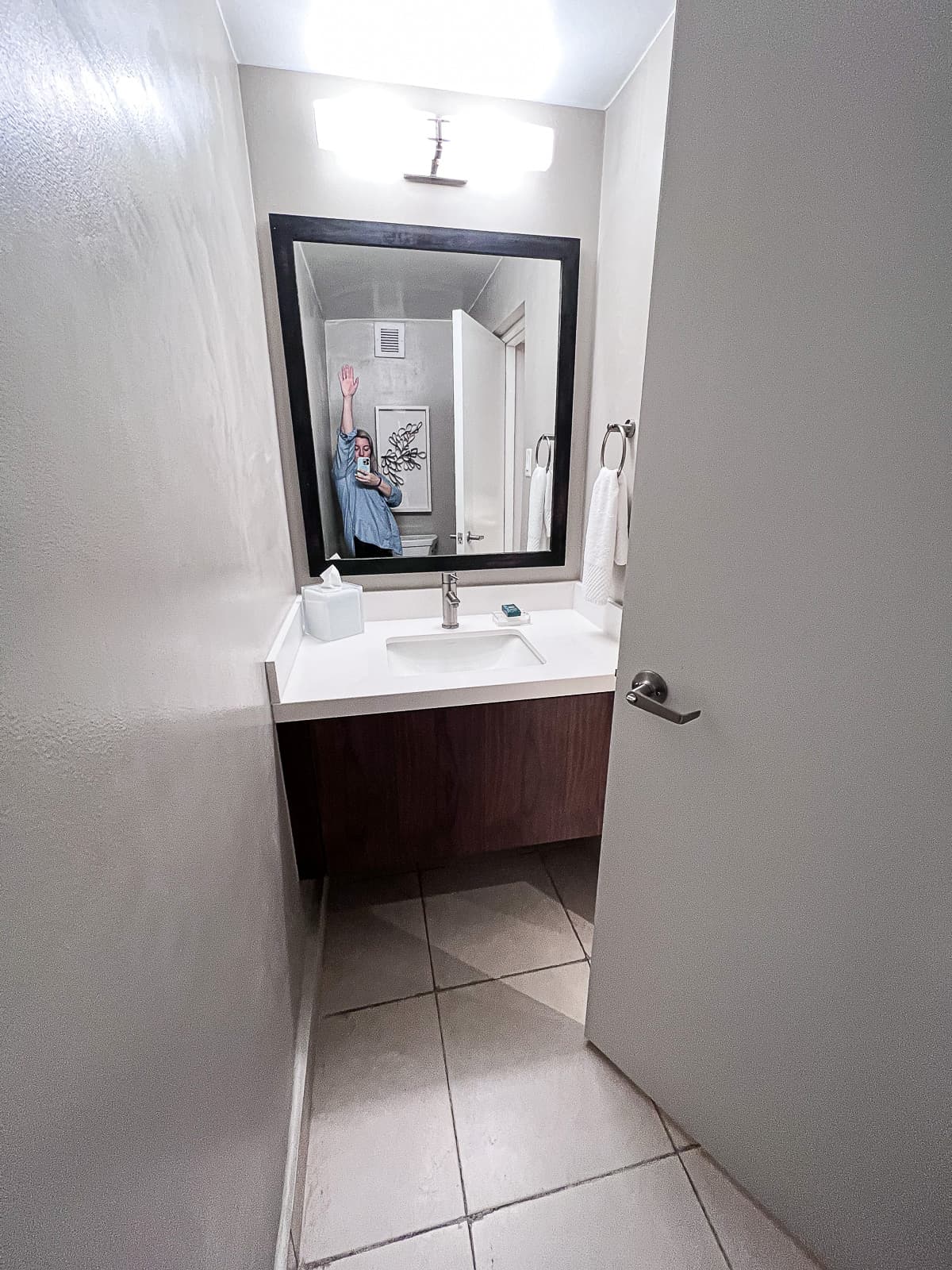 Half Bathroom in Caribe Hilton Suites Room