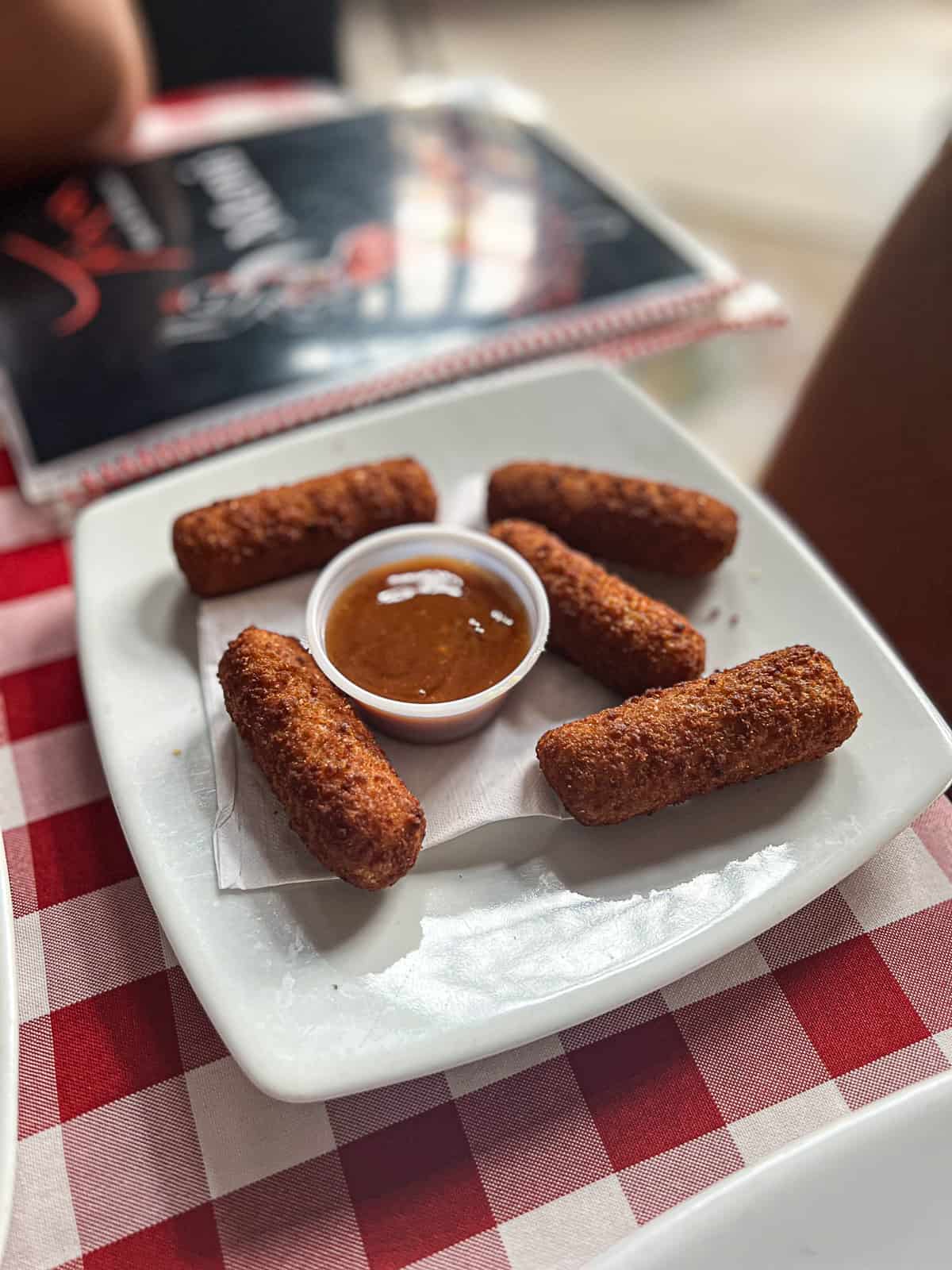 Ham and Cheese Croquette Tapas from Menu at Triana Tapas and Flamenco Restaurant in San Juan