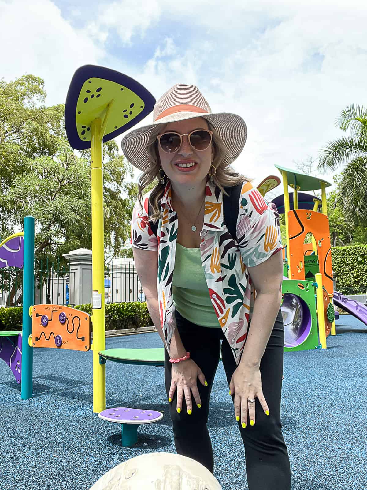 Jenna Passaro Travel Blogger at Old San Juan Playground in Puerto Rico