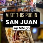 La Taberna Lúpulo Restaurant Photos in San Juan with Text overlay and Sip Bite Go logo