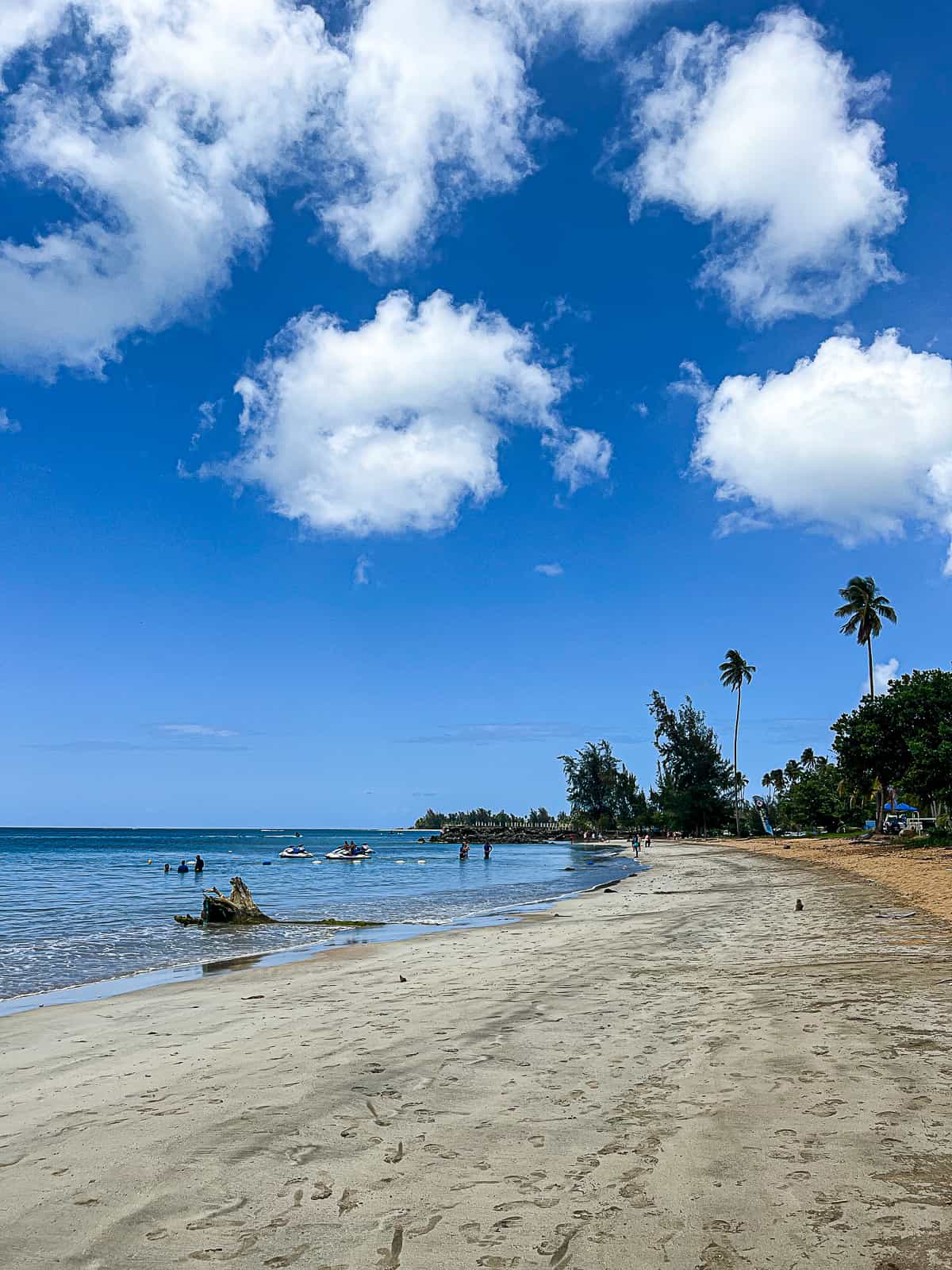 Ocean view of Playa Fortuna Beach in Puerto Rico