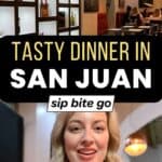 Rincon Iberico San Juan Restaurant Dinner photos with Jenna Passaro and Sip Bite Go logo