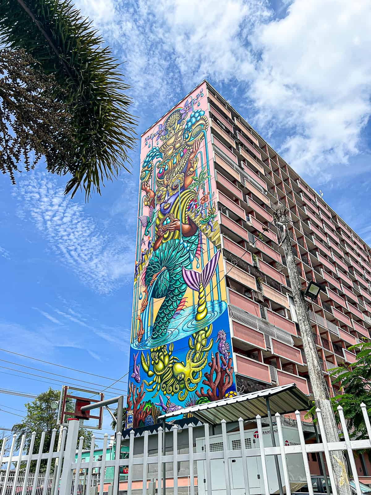 San Juan Puerto Rico Mural on Apartment Building